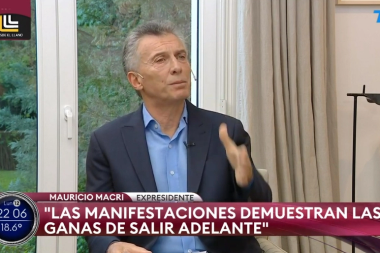 Macri habló después de la marcha: "El peronismo está secuestrado por CFK"