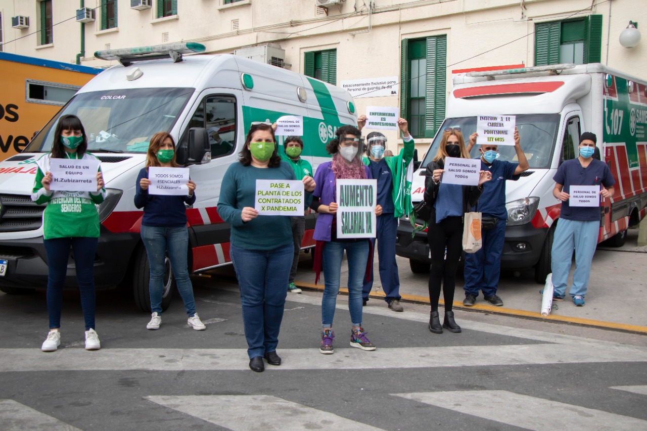 Trabajadores de la salud realizarán un acampe frente a la sede del GCBA