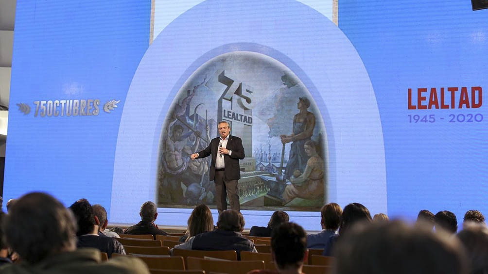 Alberto y el acto del 17O: “Menos mal que el peronismo está gobernando en este momento”