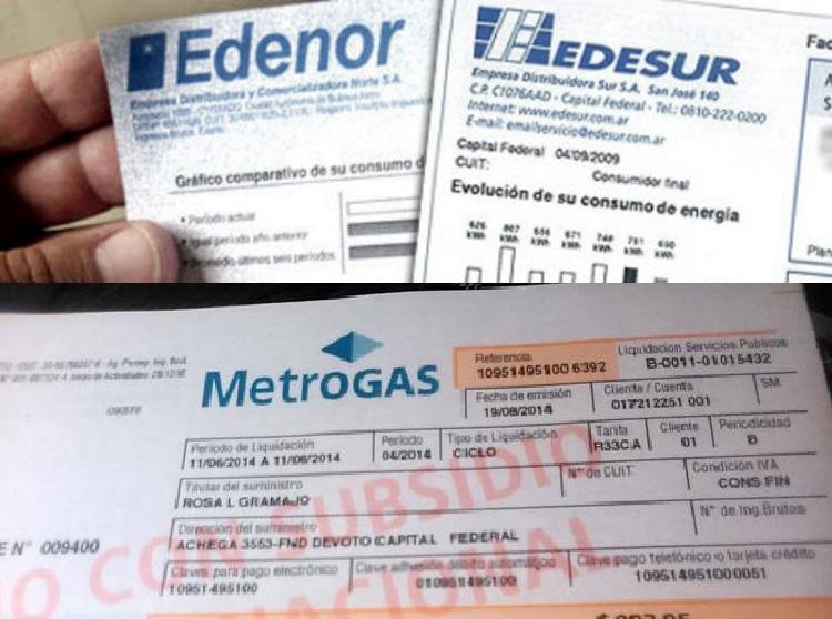 Los aumentos en las boletas de luz y el gas llegarían al 60%