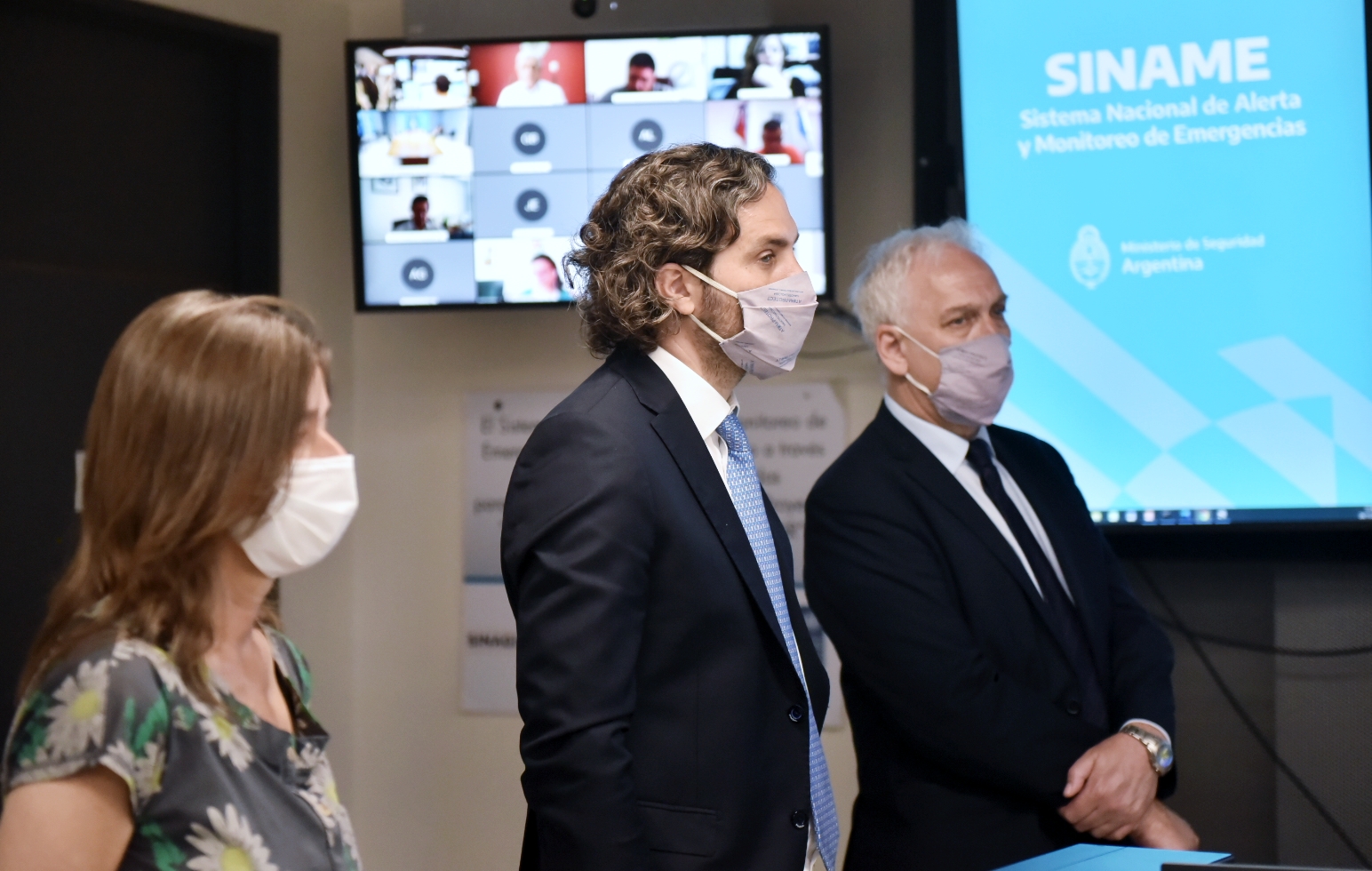 Cafiero presentó el nuevo sistema digital de Monitoreo de Emergencias