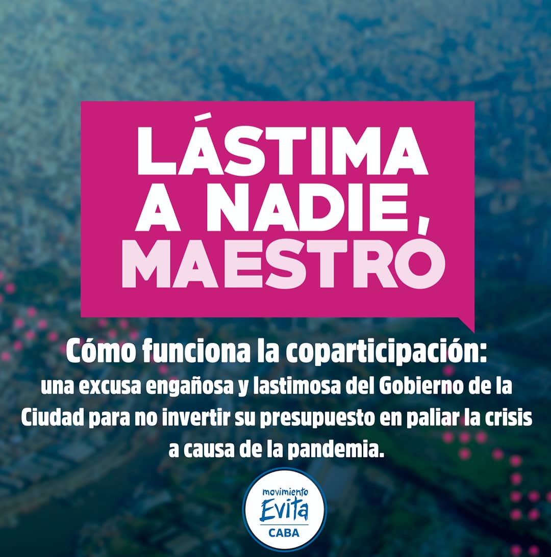El Evita porteño denunció que Larreta busca judicializar para tapar la inacción