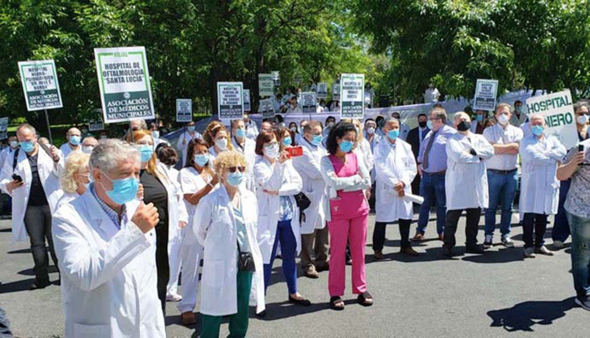 Marchas, cortes y paro de 36 horas de trabajadores de la salud de la Ciudad