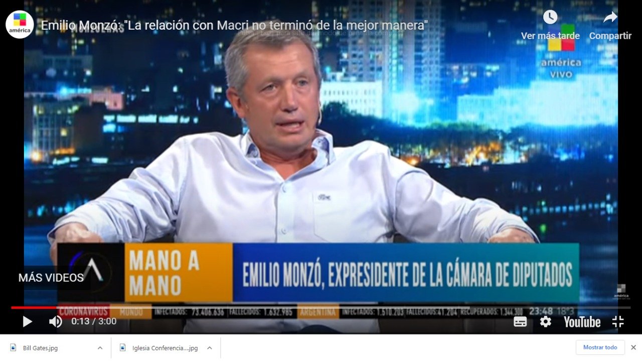 Monzó: "Marcos Peña fue mi adversario durante 4 años, pensábamos diferente"