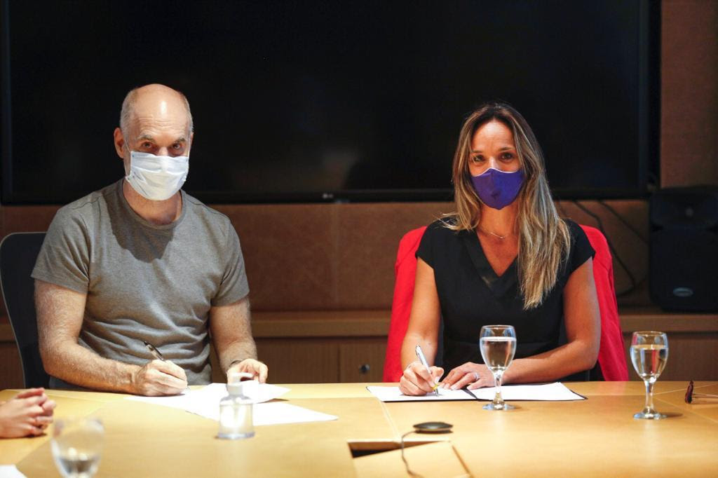 Larreta y Galmarini: acuerdo para obras en los barrios 21.24 y Ricciardelli