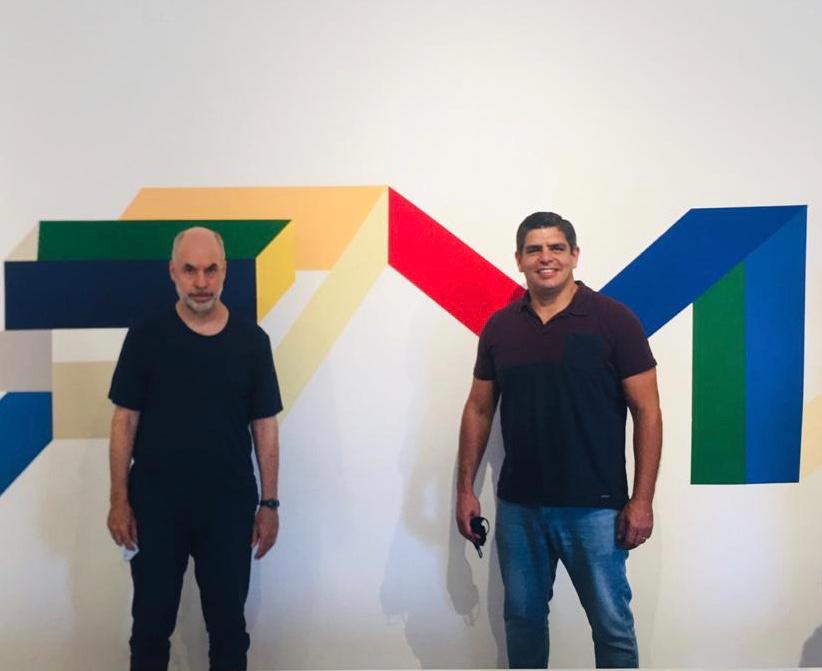 Larreta le dio su apoyo a Aparicio en Malvinas Argentinas