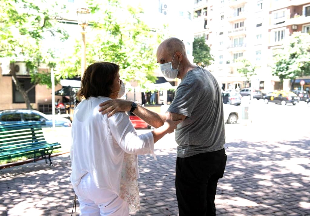 Larreta y Ocaña se volvieron a mostrar juntos en una recorrida por la Comuna 2