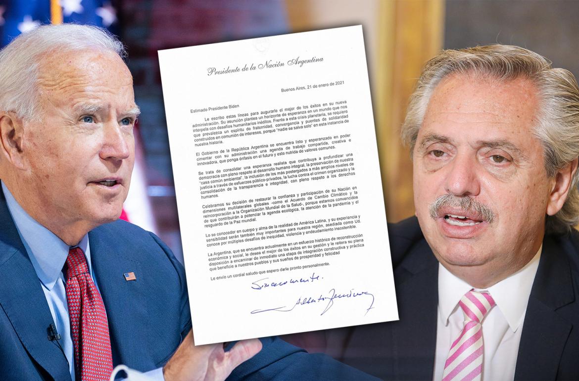 La carta de Alberto a Biden y el pedido de una agenda de trabajo compartida