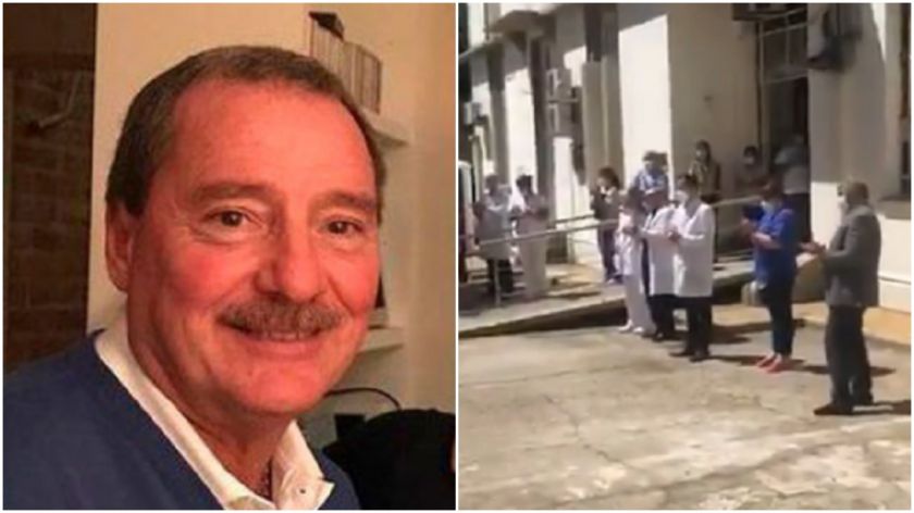 Despidieron con aplausos al médico que murió por Covid-19