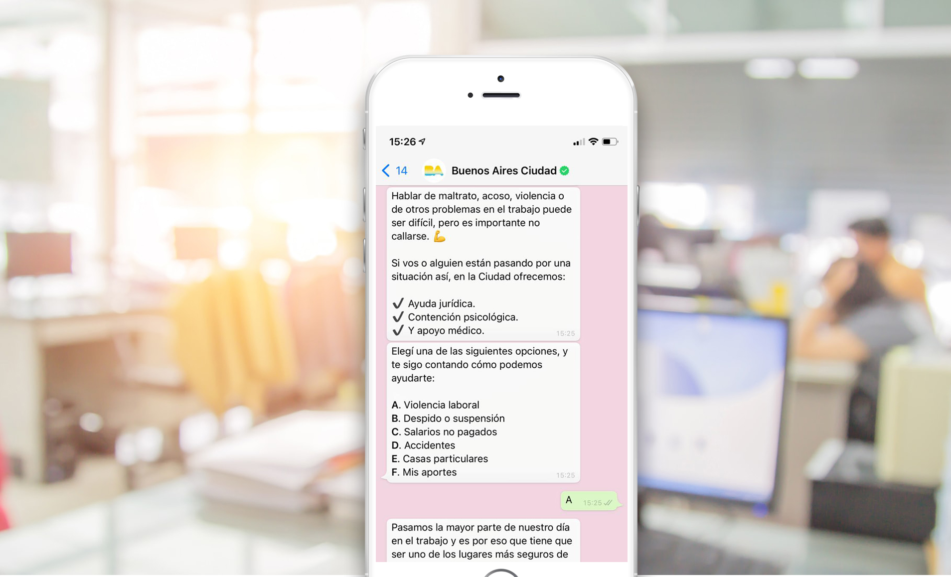 La Ciudad incorpora herramientas para detectar casos de violencia laboral