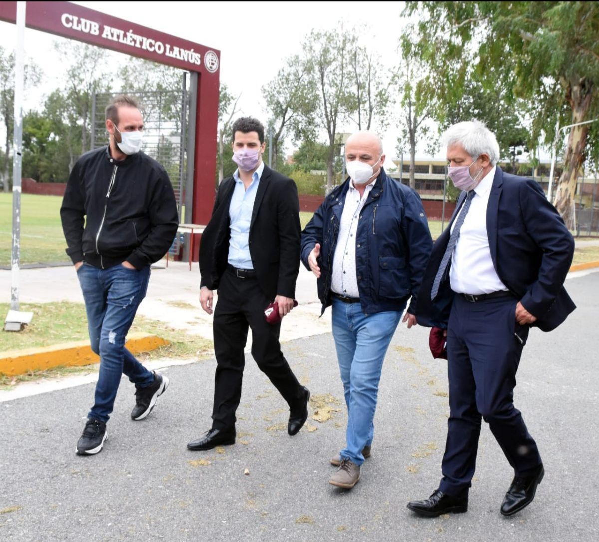 Ferreño y Camilo Vaca Narvaja, de campaña en Lanús