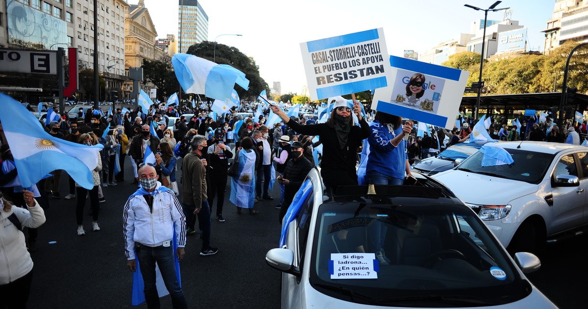 Marcha contra el Gobierno en el Obelisco, Olivos y el resto del país