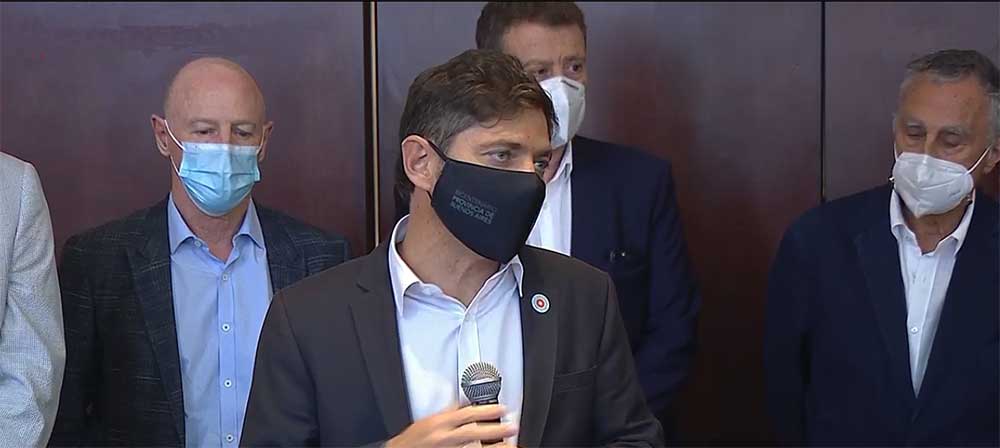 Kicillof: "Si siguen los contagios, no hay sistema de salud que aguante"