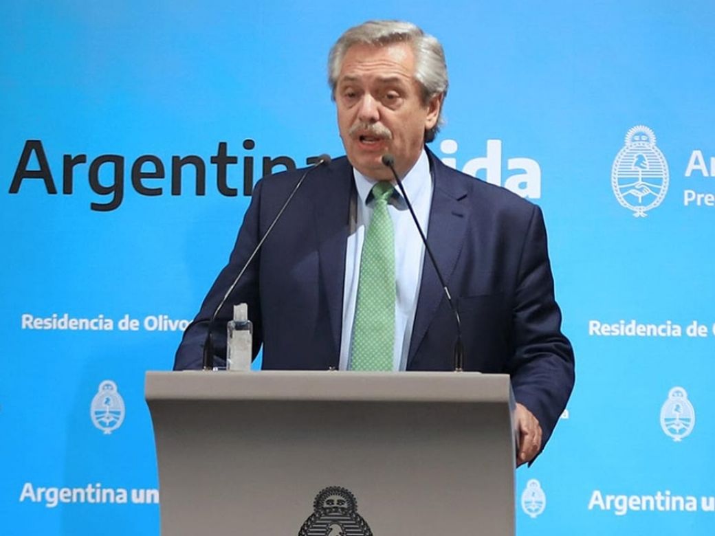 Alberto Fernández anuncia las nuevas restricciones