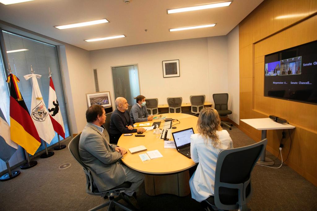 Larreta se reunió con el alcalde de Berlín para trabajar en la pospandemia