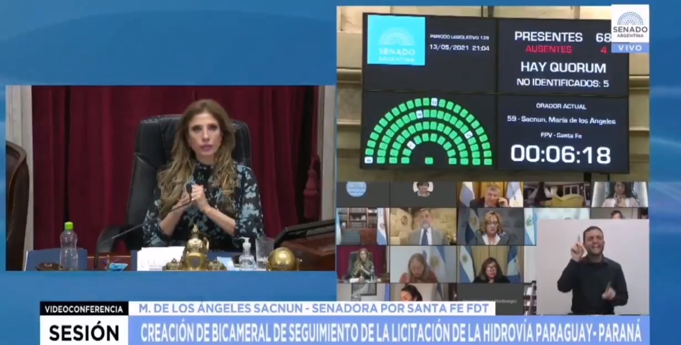 El Congreso aprobó la creación de una Bicameral para la Hidrovía del Paraná