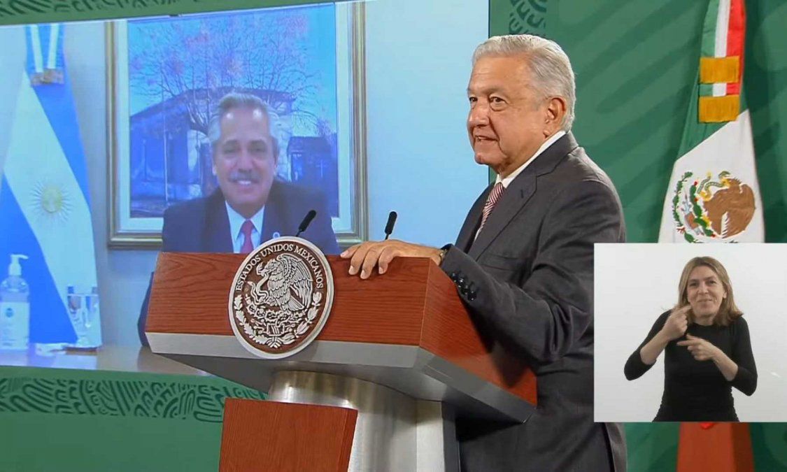 Fernández y López Obrador anunciaron el envío de vacunas desde México