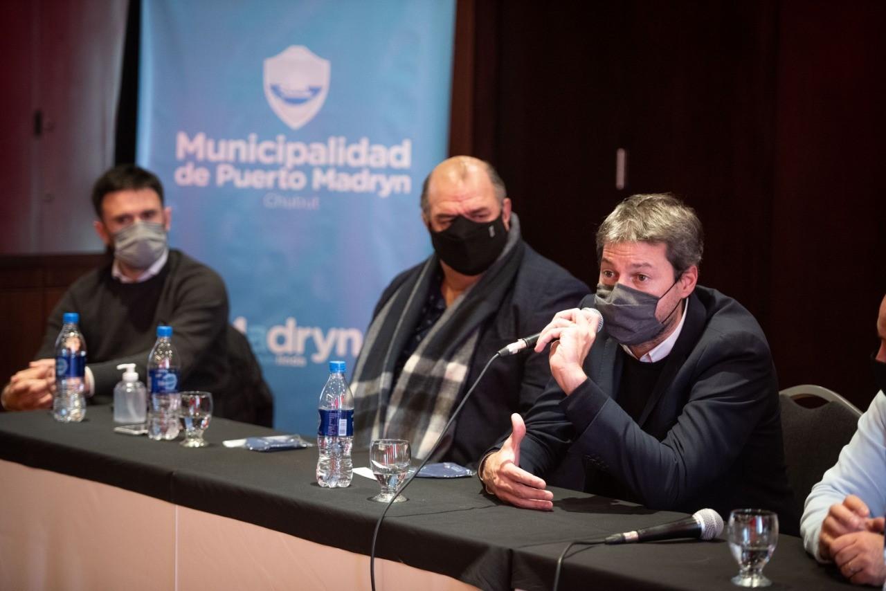 Lammens se reunió con representantes del sector público y privado en Puerto Madryn