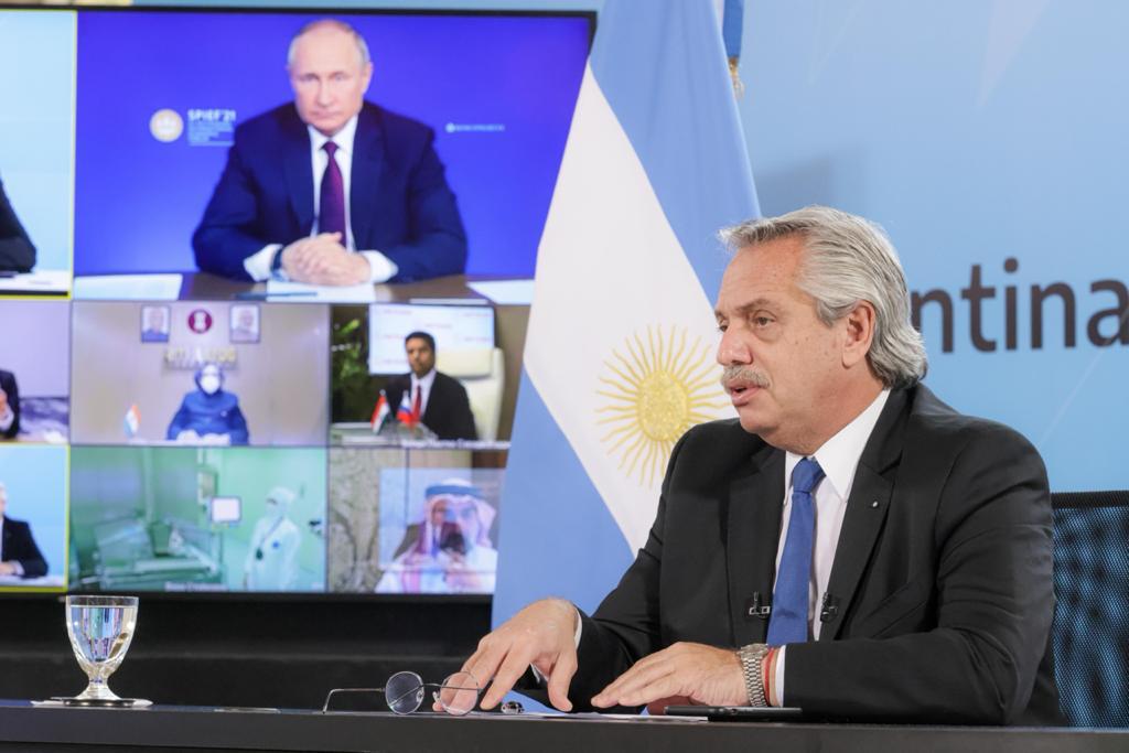 Sputnik V: Fernández y Putin anunciaron que comienza la producción en Argentina