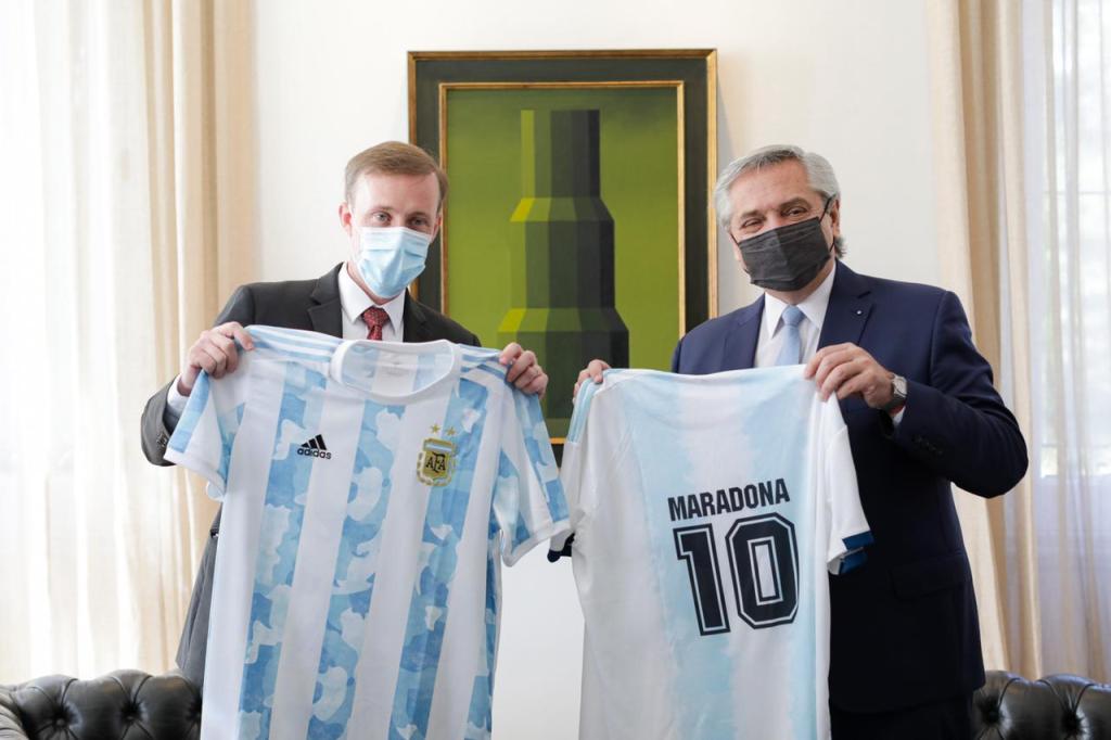 Alberto se reunió con Jake Sullivan, asesor de Seguridad Nacional de Biden