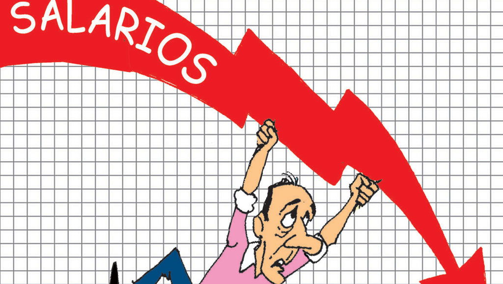 El salario real en picada: alcanzó su menor nivel en diez años