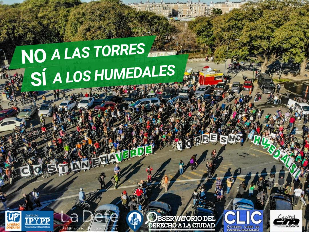 Bicicleteada en contra del convenio entre el GCBA e IRSA para construir torres