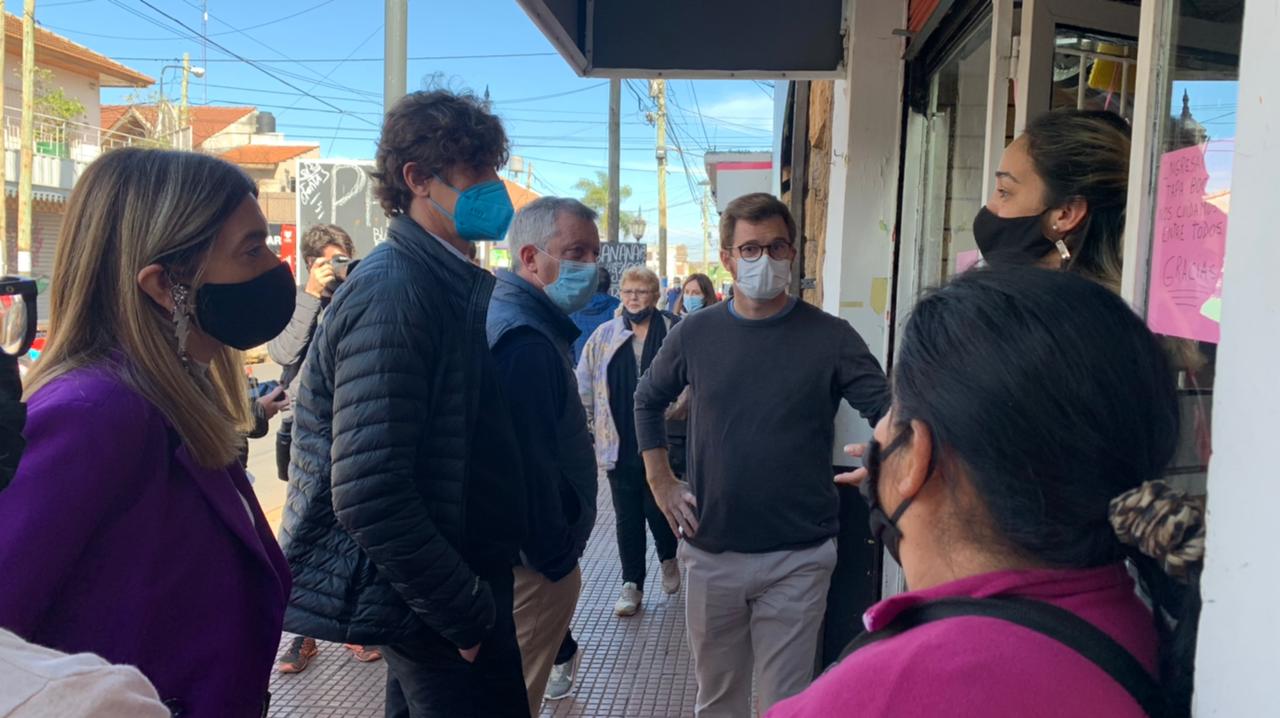 Lousteau hizo campaña con Vidal, Tavela, Monzó y Massot