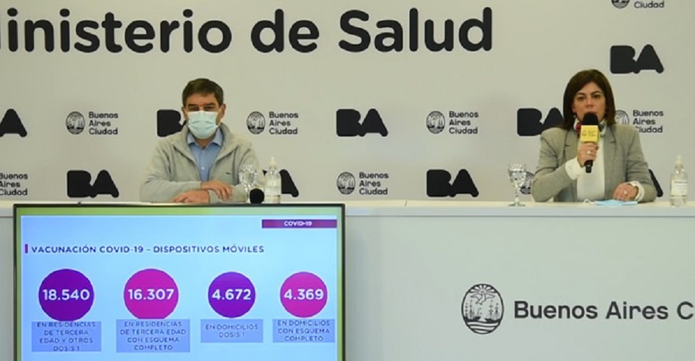 Quirós: "En septiembre vamos a alcanzar el 70% de los porteños con dos dosis"