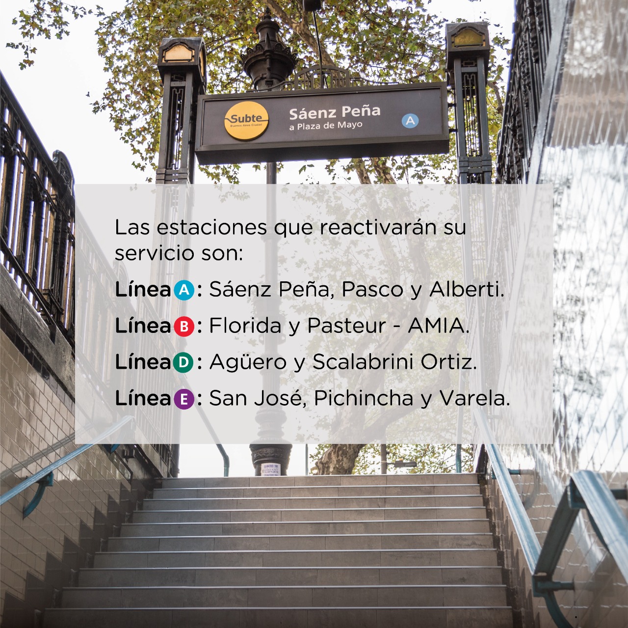Subte: a partir del martes la red quedará completamente operativa