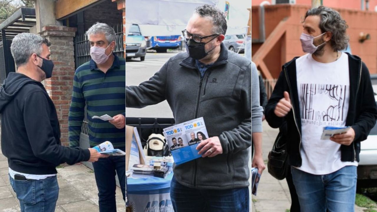 Los ministros nacionales salieron a la calle para acompañar a sus candidatos