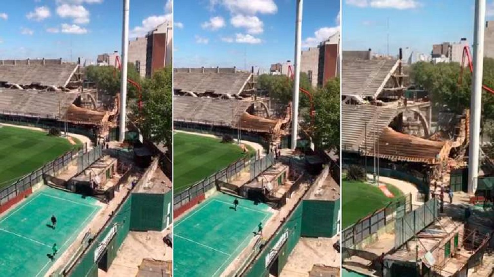 Se produjo un derrumbe en Ferro donde Alberto iba a realizar un acto