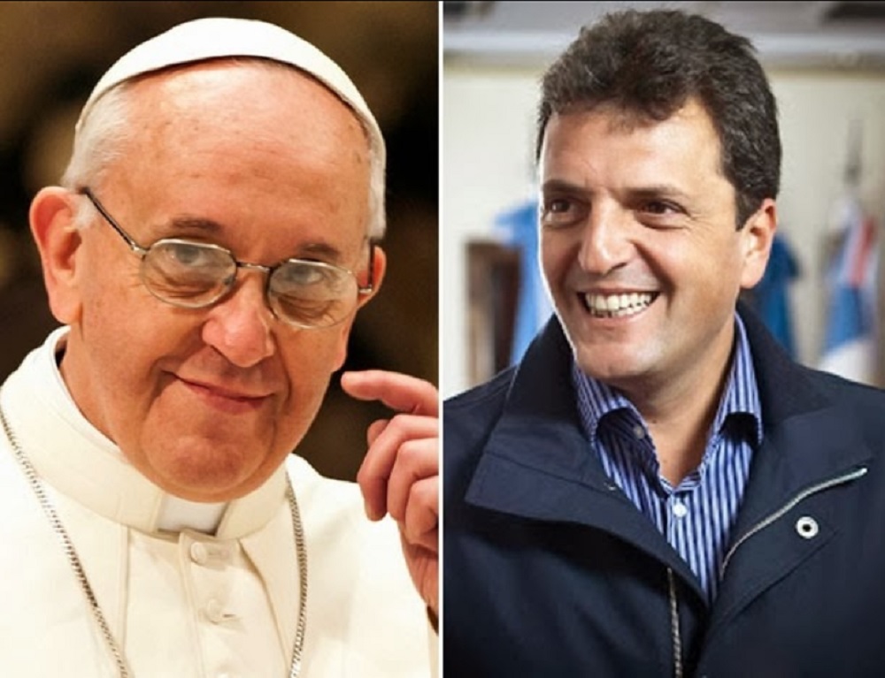 Un mensaje del Papa fue interpretado como un respaldo al proyecto de Massa