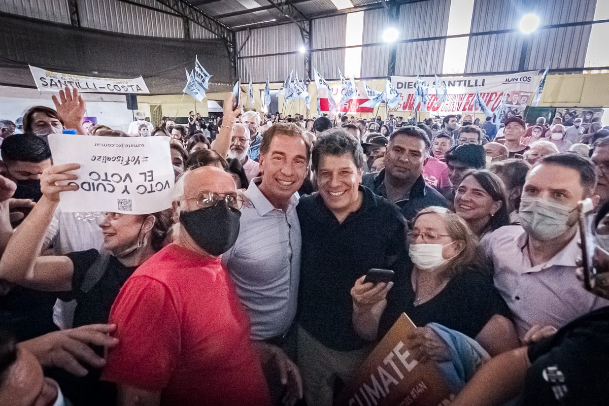 Santilli y Manes: "Vamos a consolidar la elección de septiembre en noviembre"