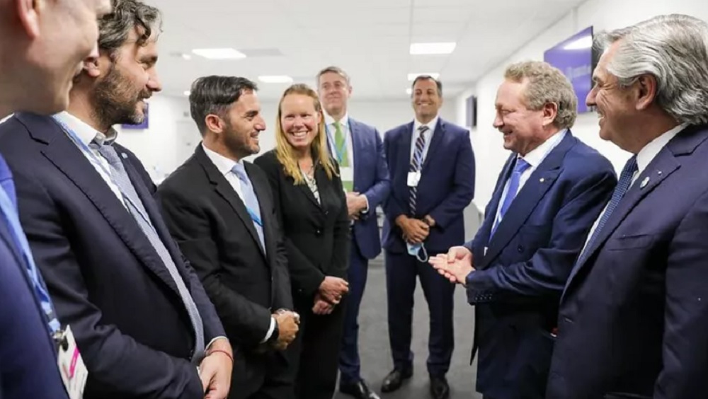 Pichot habló de hidrógeno verde y del conflicto mapuche en Río Negro