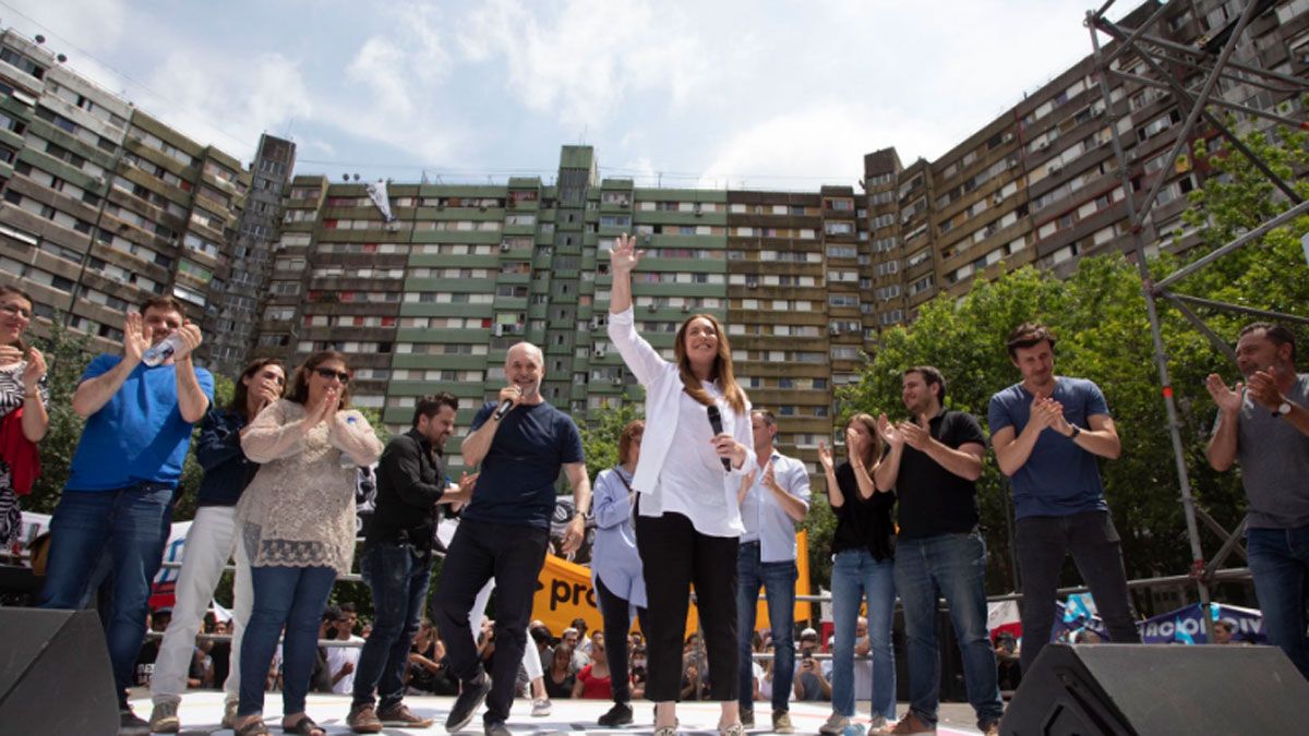 Larreta y Vidal encabezaron el cierre de campaña de JxC en el sur