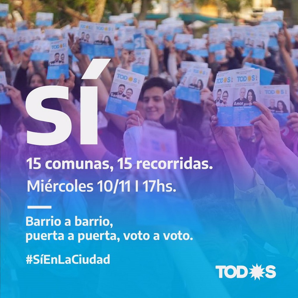 El FdT porteño cierra la campaña con una caravana por las 15 comunas