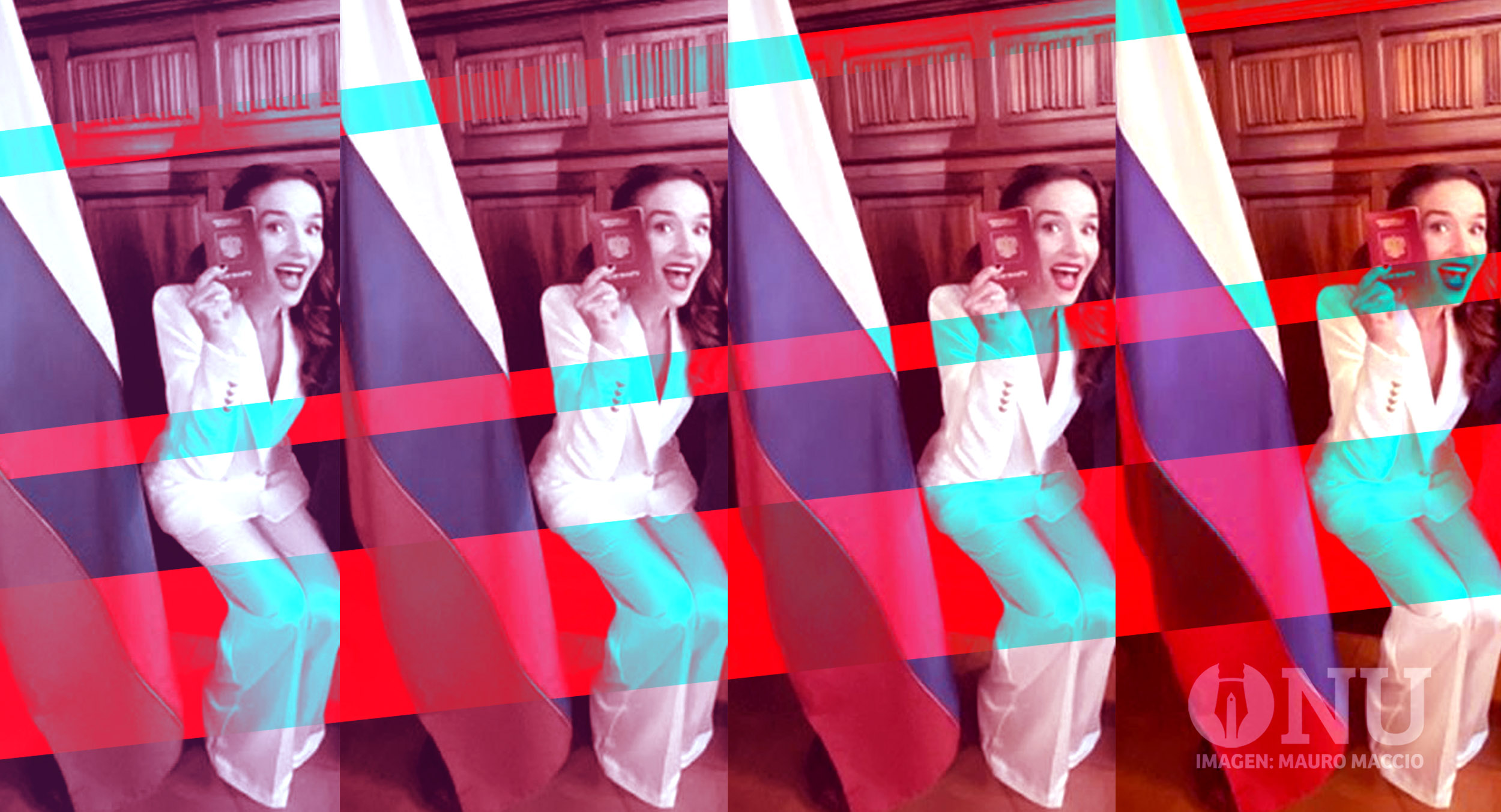 Natalia Oreiro recibió su pasaporte en la Embajada de Rusia