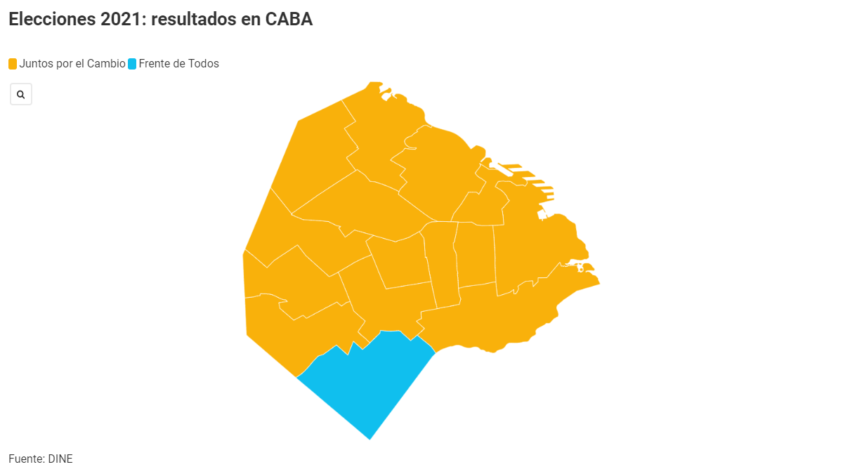 CABA: en el voto por comuna, Vidal ganó en todas menos en la 8