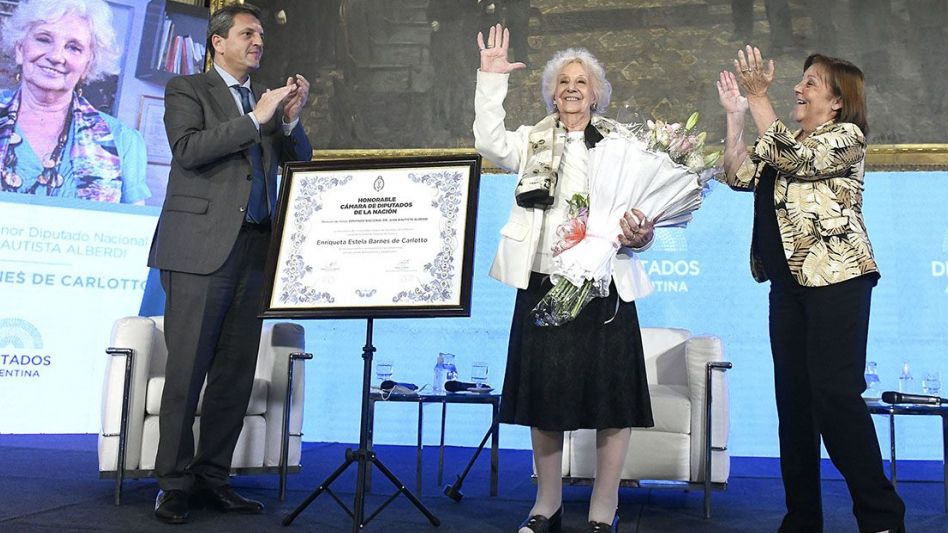 La Cámara de Diputados reconoció a Estela de Carlotto