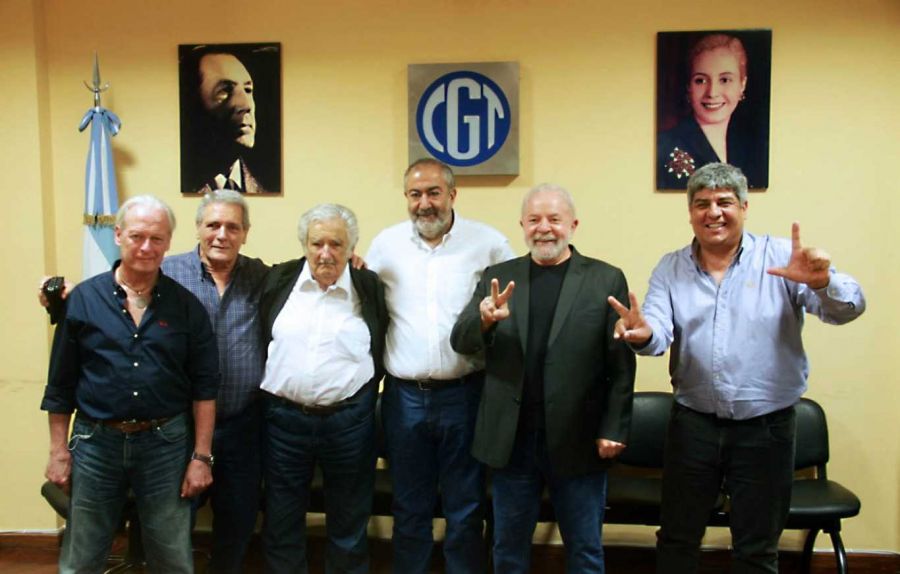 Lula y Mujica se reunieron con la CGT: "Juntos somos fuertes y separados frágiles"