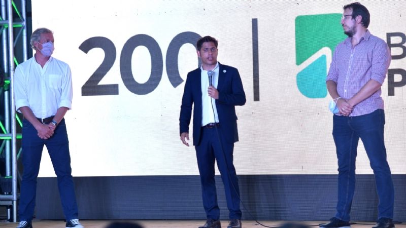 Kicillof y Cuattromo encabezaron el acto aniversario del Banco Provincia