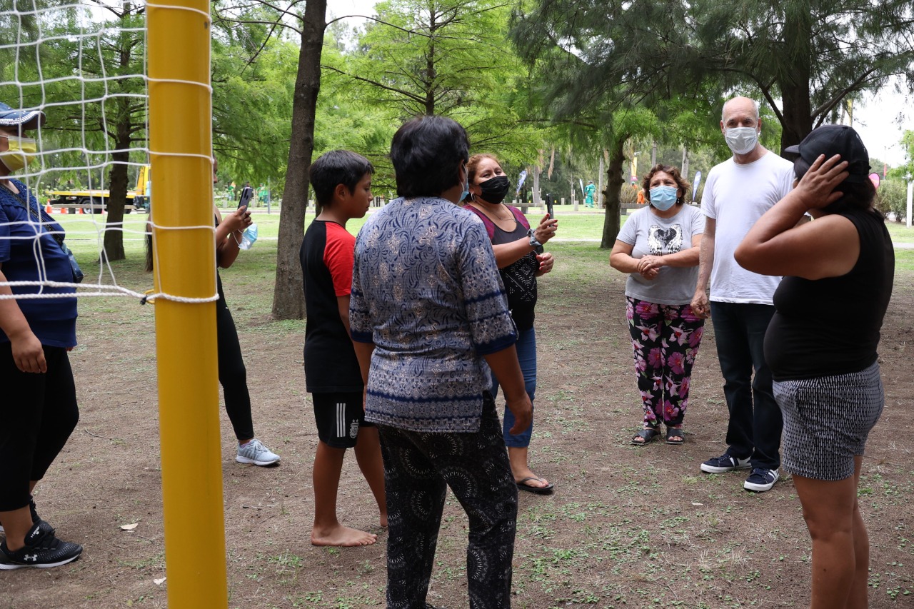 Larreta recorrió el vacunatorio contra el Covid de Buenos Aires Playa