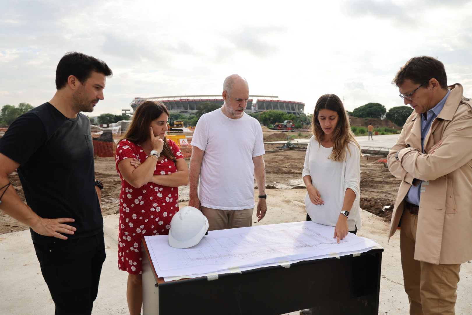 Larreta supervisó las obras del Parque de la Innovación