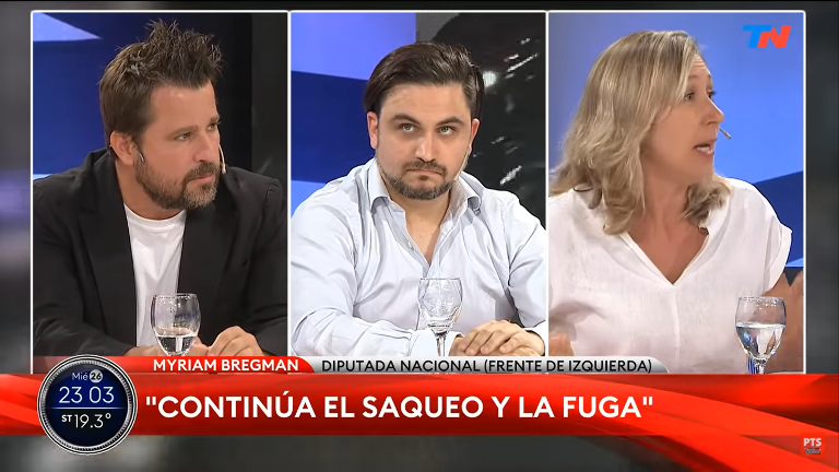 Bregman se cruzó con Marra en la televisión por los cortes de calle