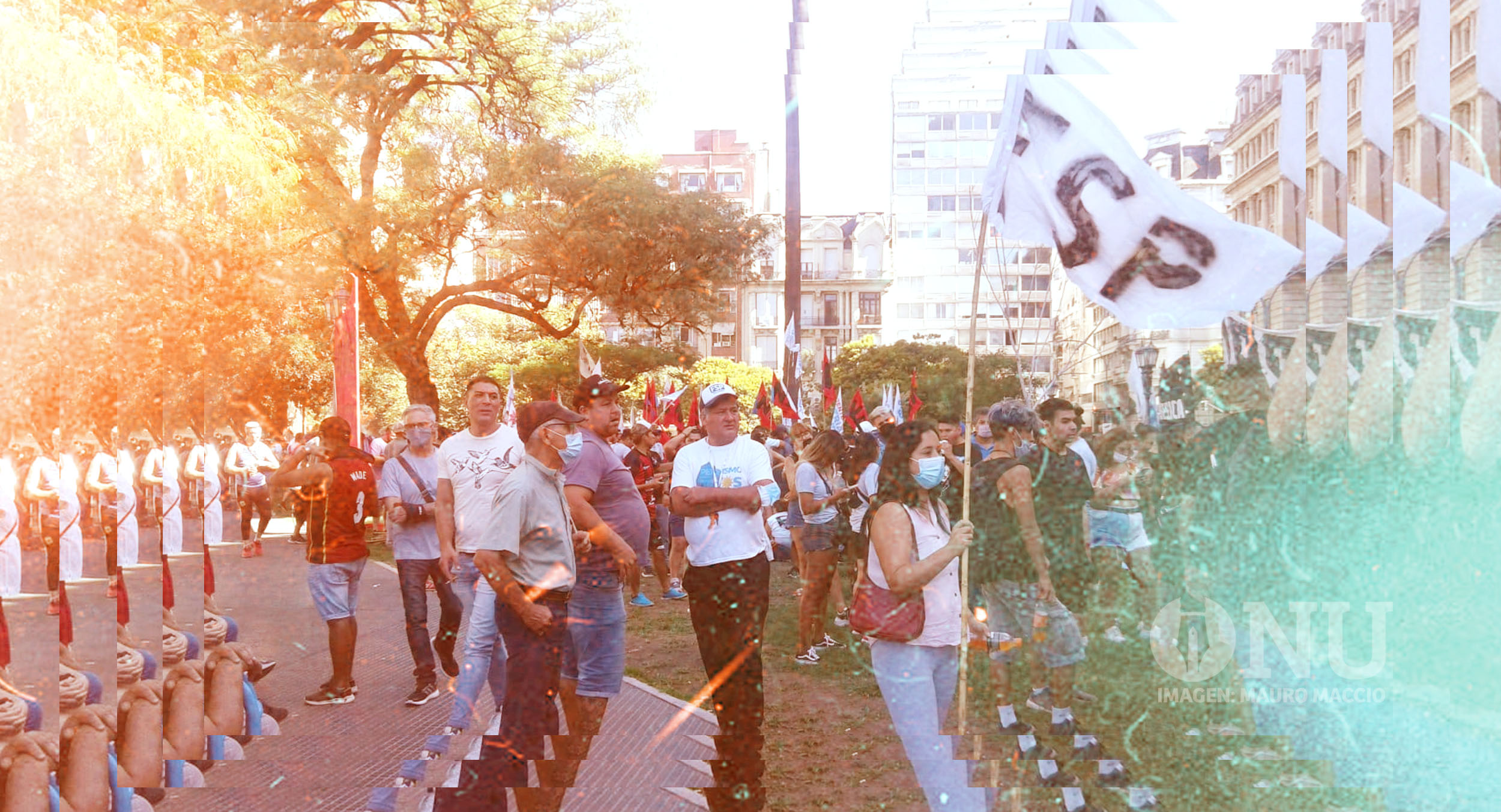 La impugnación a la Justicia se manifestó a las puertas del Palacio