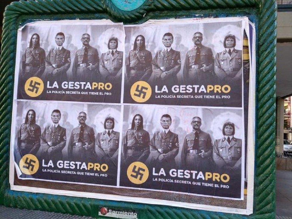 Afiches de "Gestapro": Larreta repudió el uso del nazismo para hacer política