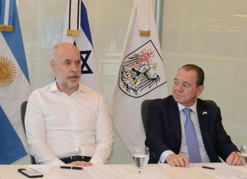 Larreta firmó un convenio económico con empresarios de Israel
