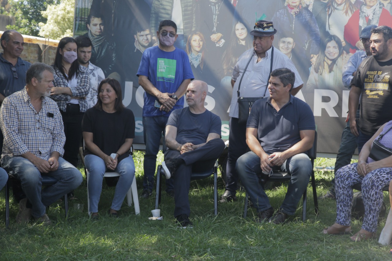 Larreta recorrió Malvinas Argentinas junto a Lucas Aparicio