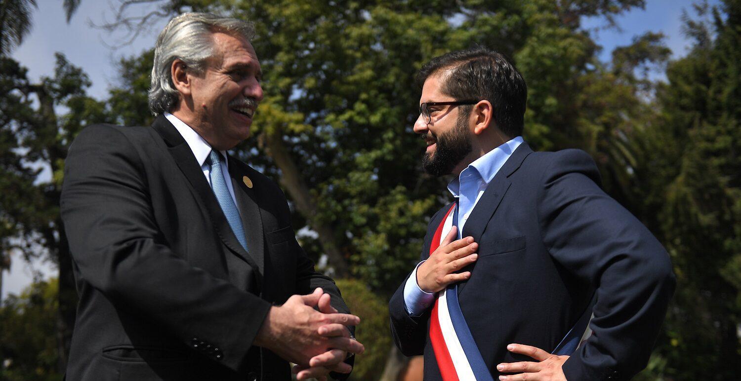 Alberto participó de la asunción de Boric Font como presidente de Chile 