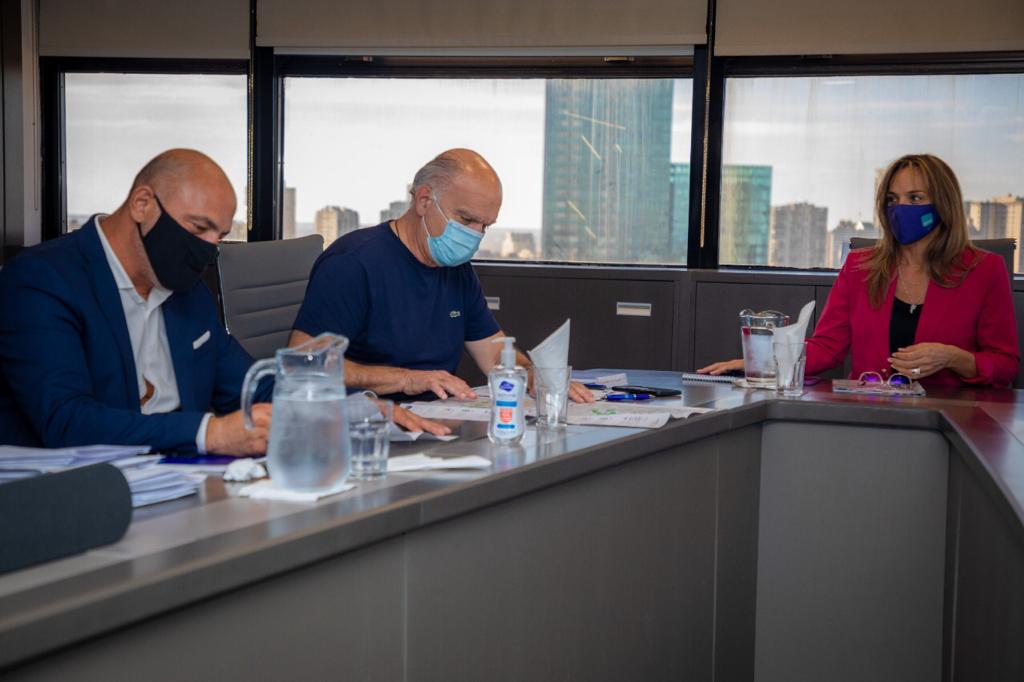 Grindetti y Galmarini analizaron el avance de las obras de AySA en Lanús